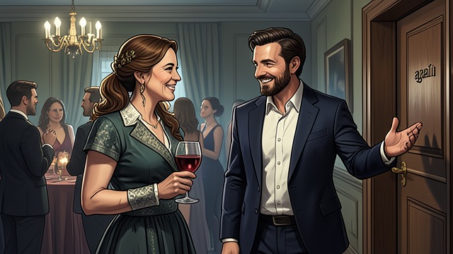 First Meeting from "Forever...". A Year Opens Chance encounter Katherine meets Michael at Sybil’s party and responds with guarded humor.