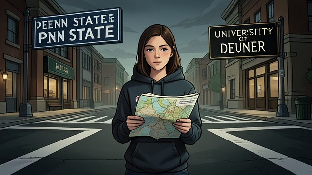 Choosing Denver from "Forever...". A Decision Made Options narrow Katherine is rejected by Michigan and accepted at Pennsylvania State University and the University of Denver.