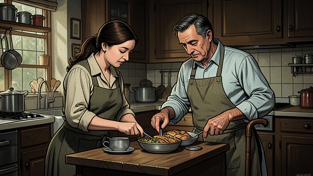 Hallie and Ivan’s Partnership from "Forever...". Love Through Illness A familiar marriage Katherine watches Hallie and Ivan Gross work together in the kitchen, even after Ivan’s stroke has made movement and…