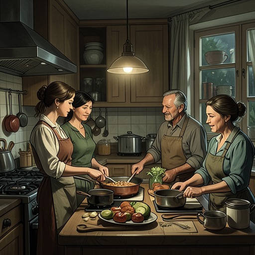 The Family Models of Love from "Forever...". This flow traces how the marriages and care within Katherine’s family shape her expectations of intimacy and commitment.