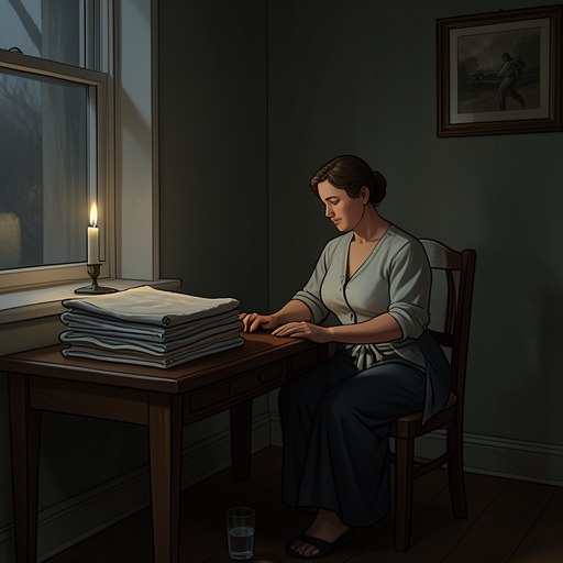 Katherine’s Letters and Private Voice from "Forever...". This flow follows Katherine’s letters as a way to maintain relationships, manage distance, and reveal feelings she struggles to speak aloud.