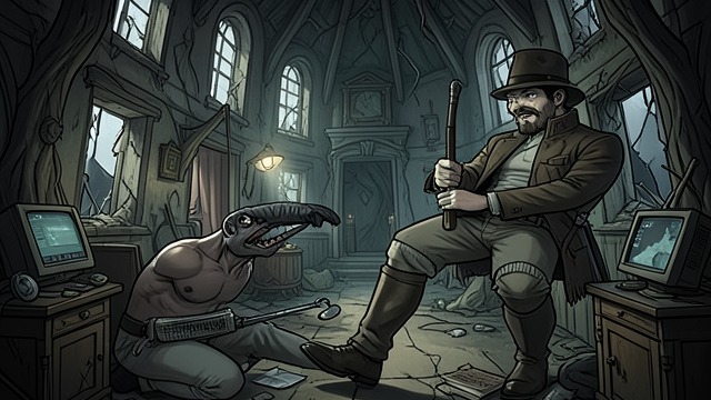 A Ruin in the Ballad from "The Fall of the House of Usher". Discord Replaces Harmony Changed inhabitants The palace’s bright windows and sweet music give way to strange forms and discord.