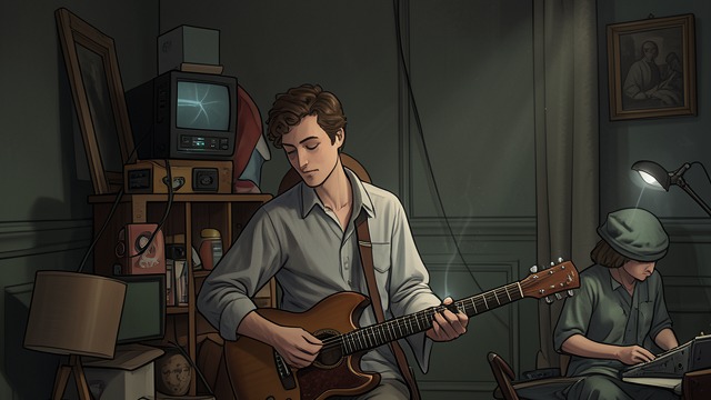 The Guitar and the Dirges from "The Fall of the House of Usher". Music as Solace Narrow soundscape Roderick tolerates certain sounds from stringed instruments despite his acute sensitivity.