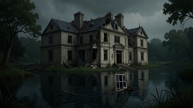 The Mansion’s Final Scene from "The Fall of the House of Usher". Pattern Meets Event The final image The actual mansion divides and falls into the tarn, completing the movement from an intact dwelling to ruin that art had…