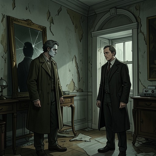 House Against Family from "The Fall of the House of Usher". The family and mansion appear mutually entangled as shared decay, inheritance, and final destruction collapse their distinction.