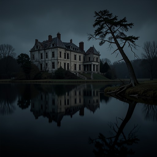 The Reflection in the Tarn from "The Fall of the House of Usher". The tarn first serves as a mirror that magnifies dread and finally receives the shattered mansion, linking perception to physical erasure.