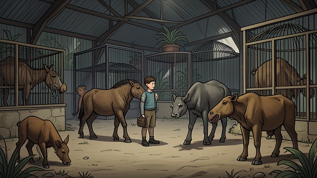 A Home Among Animals from "Life of Pi". A Childhood Territory Everyday Wonder Pi Patel experiences Pondicherry Zoo as a rich, living home, full of animal sounds, routines, and changing activity.