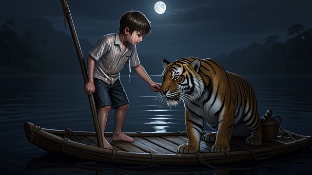 A Shared Routine from "Life of Pi". Dependence Takes Shape Feeding and Boundaries Pi Patel supplies Richard Parker with fish and fresh water, while the whistle and territorial routines make their…
