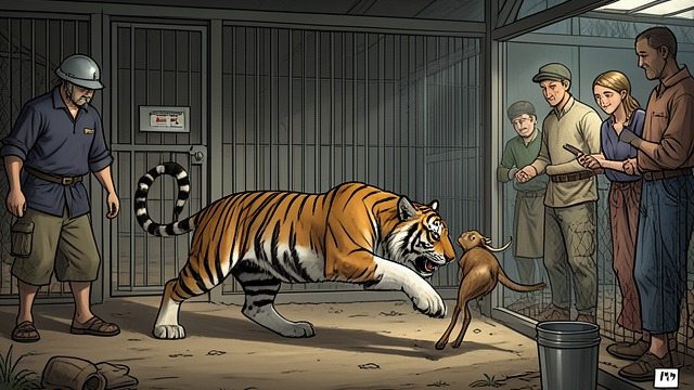 Danger Demonstrated from "Life of Pi". The Goat Lesson A Staged Encounter Santosh Patel brings Pi Patel and Ravi Patel to see a Bengal tiger kill a Goats, hoping to prevent careless contact with…