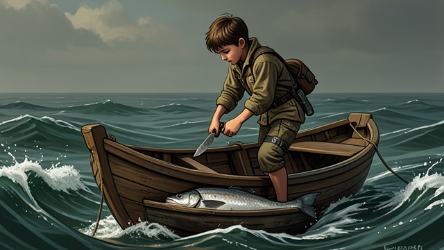 A Reluctant Hunter from "Life of Pi". Crossing a Moral Boundary First Blood After a flying fish lands aboard, Pi Patel struggles to kill it, grieving the first sentient creature he has deliberately…