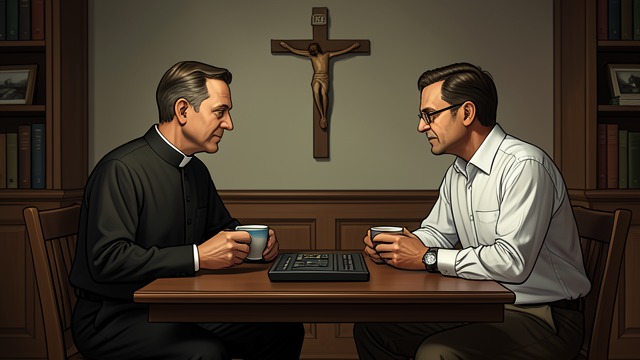 The Priest Who Listens from "Life of Pi". Encountering Christianity A Patient Welcome Father Martin receives Pi Patel with tea, biscuits, and attention, presenting a Christian life grounded in…