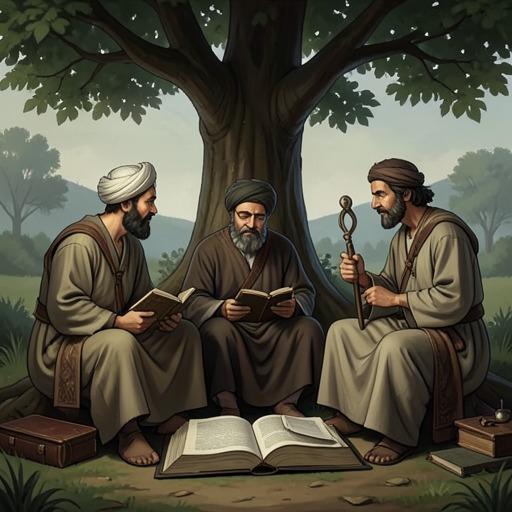 Pi Patel and His Religious Teachers from "Life of Pi". Francis Adirubasamy, Father Martin, and the two Satish Kumars each open a different path through which Pi Patel understands devotion and knowledge.