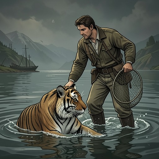 Taming Fear and the Tiger from "Life of Pi". The threat of Richard Parker forces Pi Patel to understand fear, establish authority, and replace panic with deliberate action.