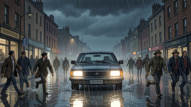 The Storm at Sarang from "The Satanic Verses". A Predicted Confrontation Political violence awaits As the pilgrimage approaches Sarang, hostile groups organize against what they call an Islamic march.