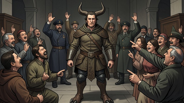 The Goat and the Assimilated Self from "The Satanic Verses". The Goat and the Assimilated Self The body made legible After his arrest, Saladin discovers horns, cloven hooves, and a body that officials treat as evidence…