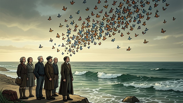 The Sea and the Choice to Open from "The Satanic Verses". The Sea and the Choice to Open The final test The pilgrims reach the Arabian Sea exhausted and divided.