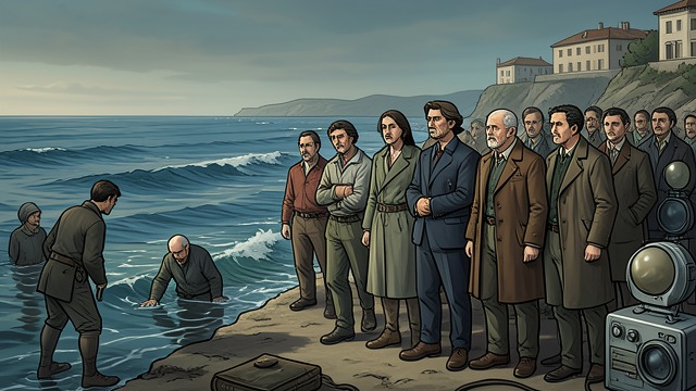 The Sea Takes the Pilgrims from "The Satanic Verses". The Final Test A promise divided between witnesses At the shore, Ayesha says the sea will open for those whose hearts are open.