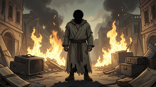 The Horn and the Burning City from "The Satanic Verses". The Horn and the Burning City A weapon framed as revelation As Gibreel’s visions and delusions intensify, he acquires a trumpet he calls Azraeel and begins to…