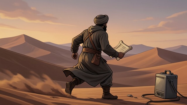 Flight from Yathrib from "The Satanic Verses". Choosing Escape The last opportunity Salman reaches a point where he expects Mahound to recognize the falsification.
