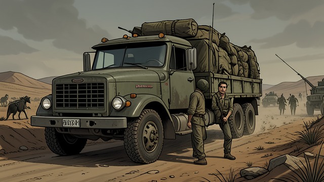 The Convoy Leaves from "Another Day of Life". The Convoy Leaves An accidental passenger After reaching Lubango, Rysiek is quickly placed on a supply truck headed toward Pereira d’Eça.