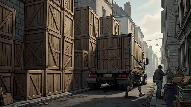 The Wooden City from "Another Day of Life". The Wooden City Packing a former life As residents prepare to leave, they build crates for furniture, keepsakes, clothing, and household goods.