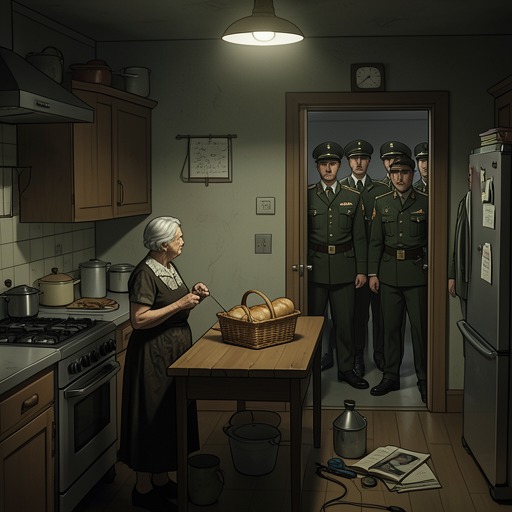 The Baker and the Front from "Another Day of Life". This flow follows an elderly baker's commitment to making bread and the soldiers who depend on her as a sign of life.