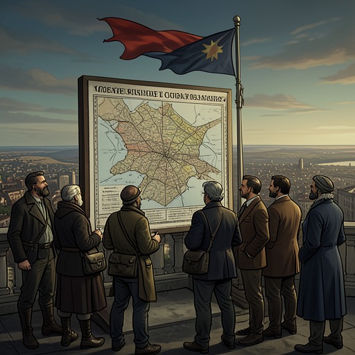From Conquest to Independence from "Another Day of Life". This flow links the history of colonial violence to the political struggle and fragile independence of the present-day narrative.