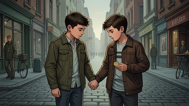 A Friendship Begins from "Reunion". A Friendship Begins The first approach After Hans attracts Konradin’s attention with his coin collection, the boys meet on the way home and discover their…