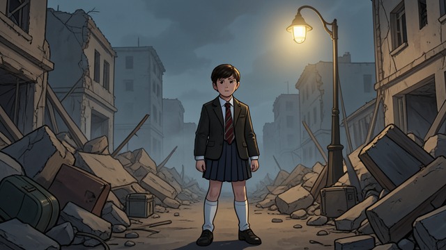 A Ruined City from "Reunion". A Ruined City News of destruction Hans hears that Stuttgart, his school, and Palais Hohenfels have been reduced to rubble.