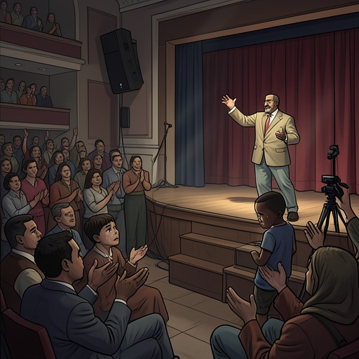 Hans’s Father and Son from "Reunion". Hans’s changing view of his father moves from childhood distance through shame at a comic performance to admiration for a final act of public courage.