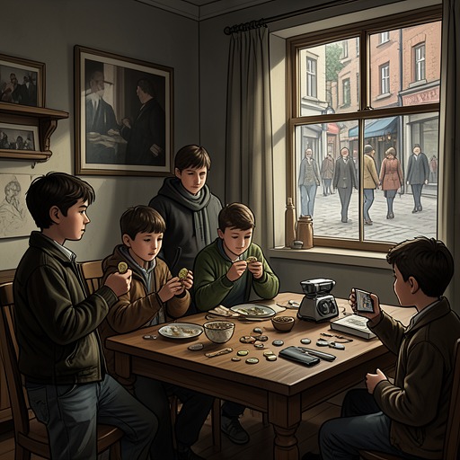 The Collections That Bring the Boys Together from "Reunion". Coins and antiquities give Hans and Konradin a safe first language for approaching one another and symbolize the unequal worlds they temporarily share.