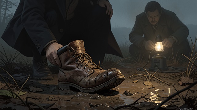 Scent on the Trail from "The Hound of the Baskervilles". Scent on the Trail An old boot sought Stapleton needs a worn shoe to give the dog Henry’s scent.