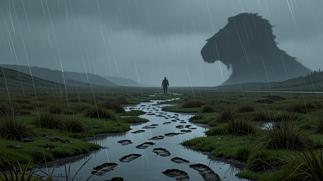 A Landscape Without Witnesses from "The Hound of the Baskervilles". A Landscape Without Witnesses Traces erased The mire consumes footprints and may have swallowed Stapleton entirely.