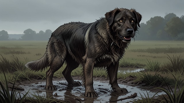 The Mire Kennel from "The Hound of the Baskervilles". The Mire Kennel Remote confinement Stapleton keeps the hound near an abandoned mine on an island within the bog.