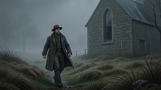 The Heir Reaches Home from "The Hound of the Baskervilles". The Heir Reaches Home Inheritance becomes place Sir Henry arrives at Baskerville Hall, encountering the moor, the family house, and the story attached to both.