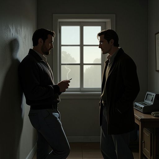 Watson and Holmes from "The Hound of the Baskervilles". This relationship thread follows the strain and renewal of the partners’ trust as Holmes keeps Watson uninformed while depending on his reports.