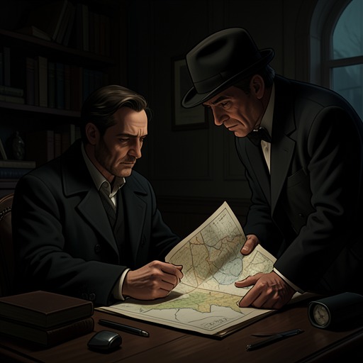 Holmes Builds the Case from "The Hound of the Baskervilles". This thread follows Sherlock Holmes from an apparently remote consultation to a carefully staged confrontation that produces evidence against the murderer.