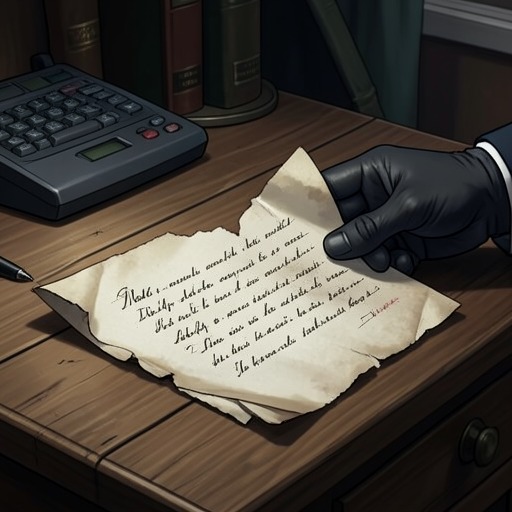 Laura Lyons’s Letter from "The Hound of the Baskervilles". This subplot follows the letter that places Sir Charles at the gate and reveals how Stapleton manipulates Laura Lyons into serving his murder plan.