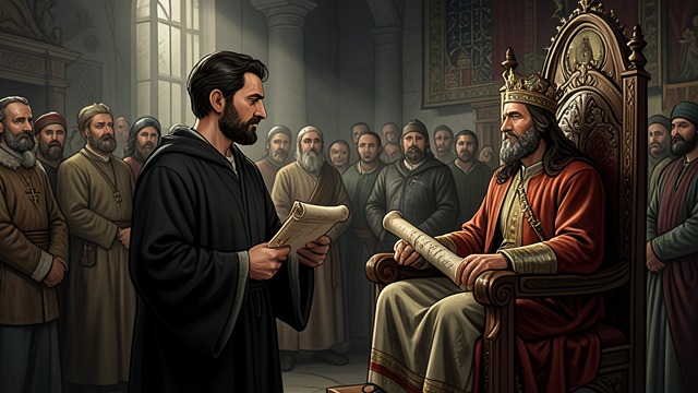 A Second Royal Order from "Book of Esther". The Jews Receive Permission to Defend Themselves The First Decree Remains The Persian law does not allow the original royal decree simply to be revoked.