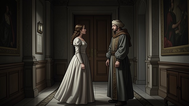 Guidance into the Palace from "Book of Esther". Mordecai Advises Esther Counsel on Identity Mordecai urges Esther to keep her Jewish ancestry private.