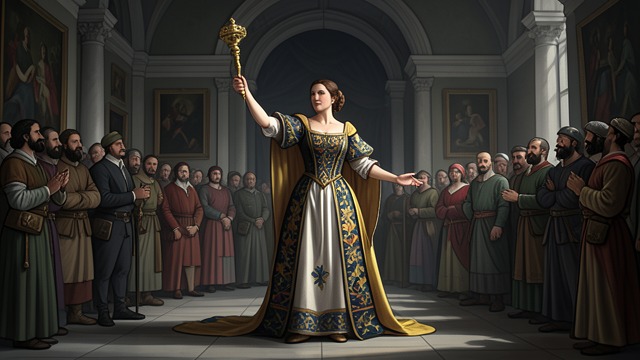 The King’s Favor from "Book of Esther". Esther Is Received An Unsummoned Appearance Esther stands in the inner court, exposed to the law against entering without a summons.