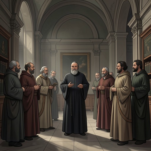 Luther’s Contemporaries and Political Setting from "Book of Esther". This flow shows how the varying actions of political and intellectual figures shape the space in which Luther’s movement can survive.
