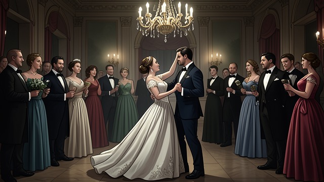 The Dress and the Gala from "The Night Cleaner". The Dress and the Gala A place beside Dorian Dorian gives Esme an elegant dress and a Sapphire Necklace for the hospital event.