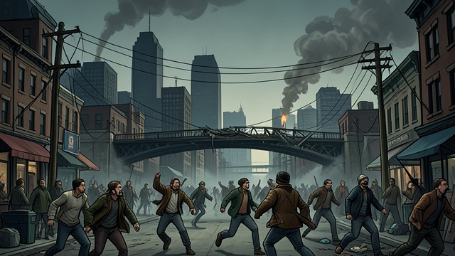The Eclipse Begins from "The Night Cleaner". The Eclipse Begins City systems fail Dorian’s forces destroy the bridge and shut down Seahill’s electricity.