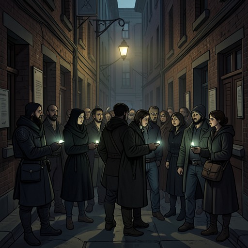The Anatomy of Dorian’s Army from "The Night Cleaner". This thread follows the recruitment, empowerment, and deployment of Dorian’s followers, showing how genuine grievances are turned into a destructive campaign.