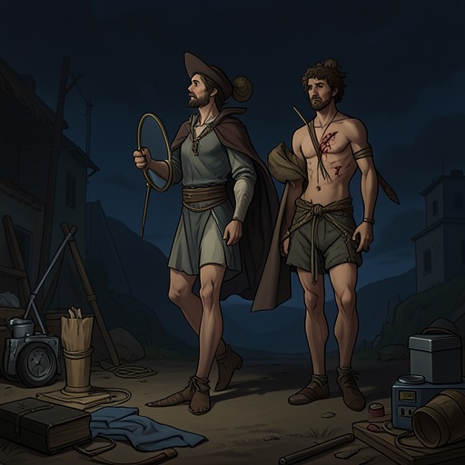 The Final Duel and Its Reversal from "The Night Cleaner". This thread traces the climactic confrontation between Dorian and Draco through Dorian’s victory, the recognition of grief, and the decision to reverse time.