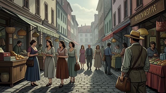 Ordinary Human Encounters from "On the Road". The Country Comes Close Observation In Sabinas Hidalgo, Dean Moriarty watches workers, families, homes, and girls beginning their day.