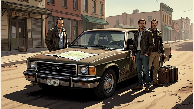 A Southbound Pact from "On the Road". Setting Out South Departure Dean Moriarty, Sal Paradise, and Stan Shephard leave Denver in a battered Ford, imagining that Mexico will carry them beyond…