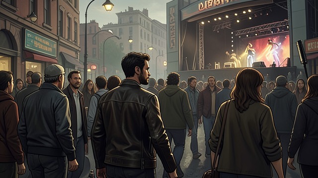 The Last Walk from "On the Road". No Ride for Dean Exclusion Remi Boncoeur refuses to let Dean Moriarty ride with Sal Paradise to a concert.