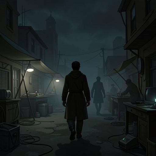 The Shrouded Traveler from "On the Road". This flow traces Sal Paradise’s recurring image of a pursuing presence, which gradually becomes a way to imagine mortality and the limits of escape.